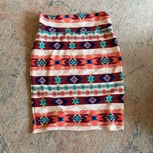 Tribal Pencil Skirt